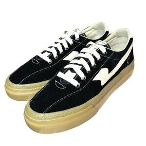 SWC Men’s Dellow S-Strike Suede Shoes Black/White/Gum Size 41-M-8, W-10